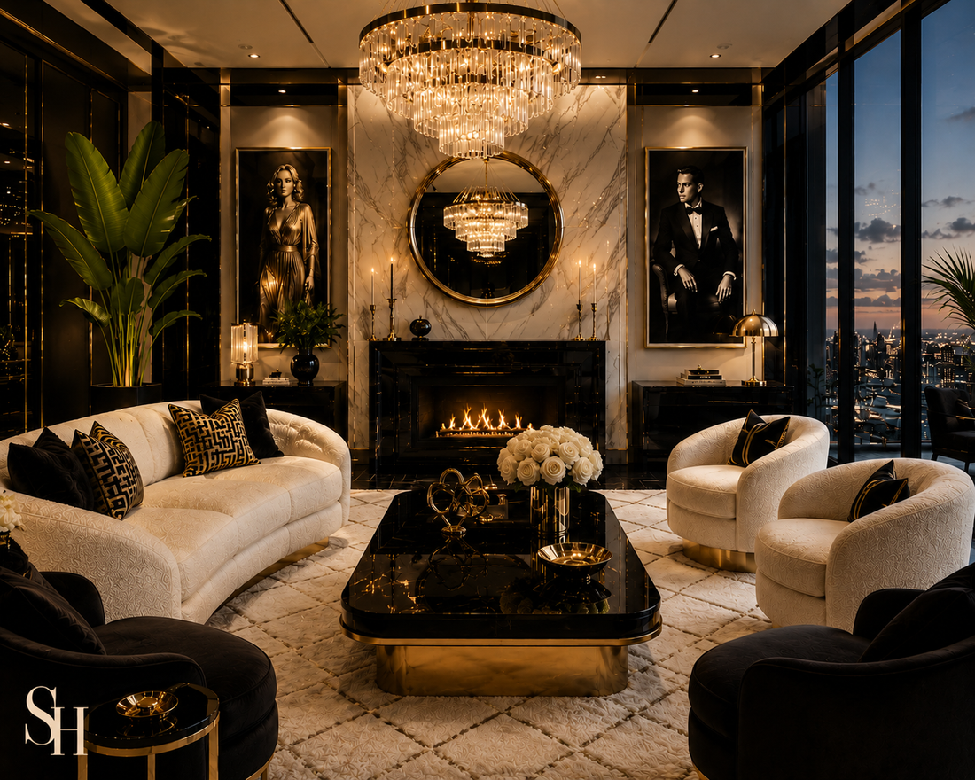 The Cinematic Glamour of Hollywood Regency Interiors
